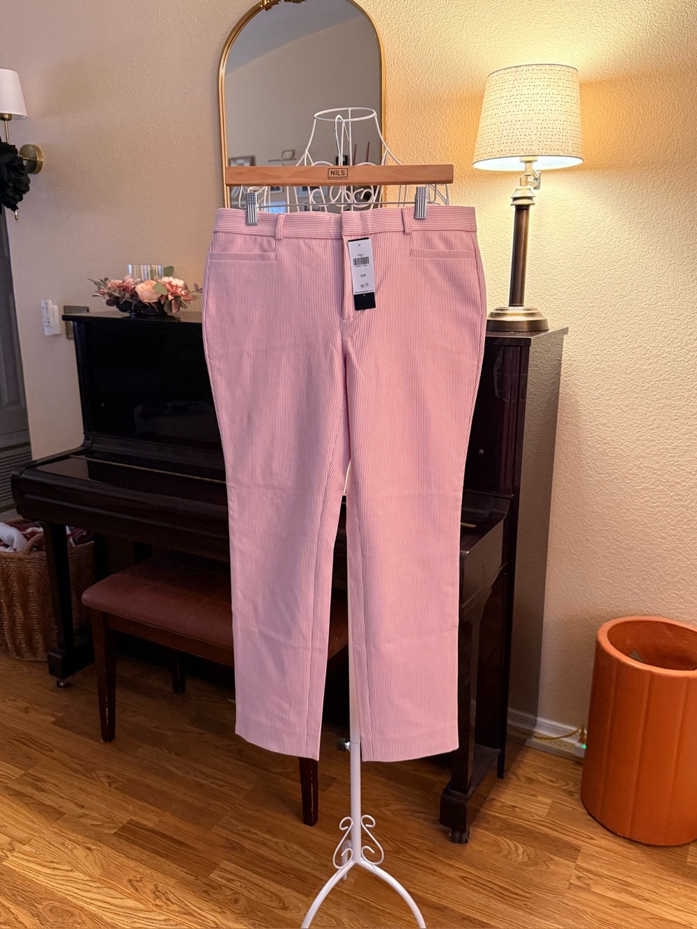 Banana Republic Sloan Stripe Pants size 10